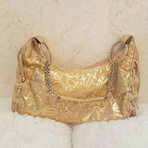 Gold bebe handbag